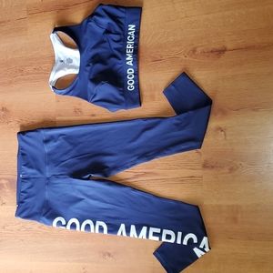 Good American leggings bra bundle size 2